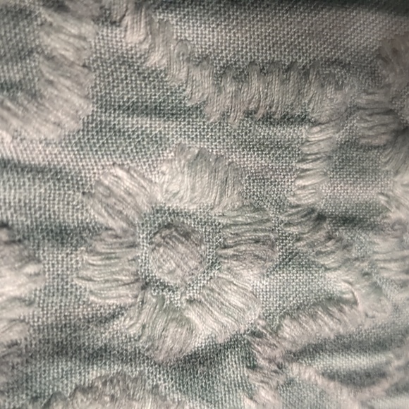 100 rayon embroidered double dyed 3/4 length sleeve mother of pearl button tunic - Picture 11 of 15